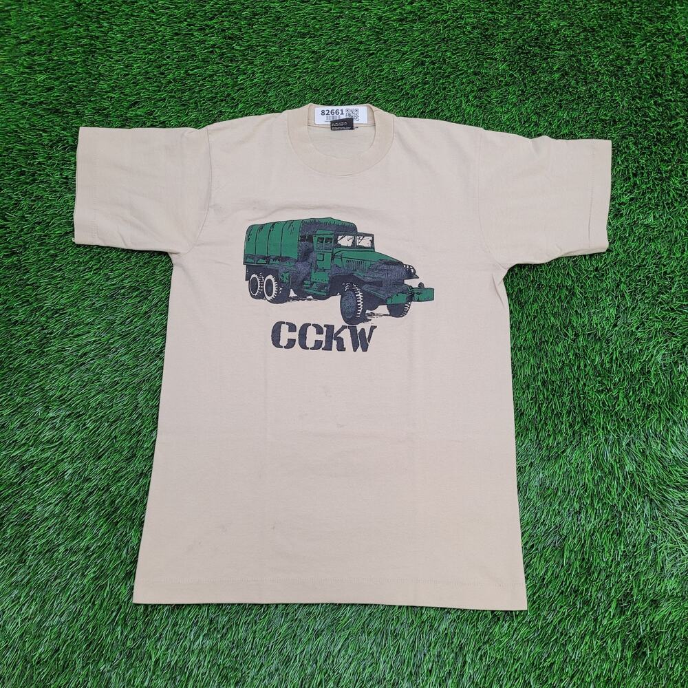 Vintage 80s CCKW Cargo Truck Shirt Small 18x26 Military Army USA